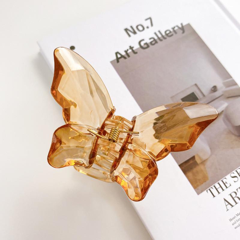 Elegant Handcrafted Plastic Hair Claw Clips In Vibrant Colors For Women