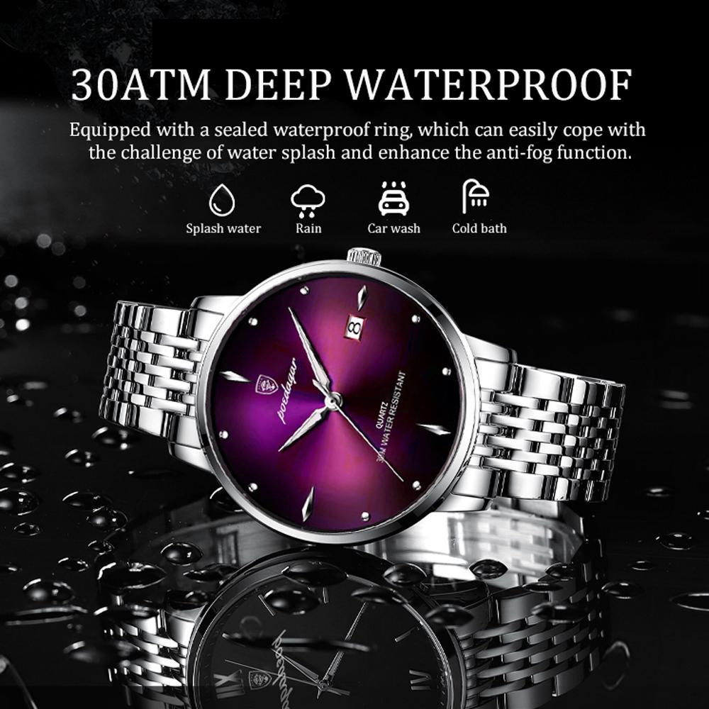 Top Brand Luxury Men Watch Waterproof Luminous Stainless Steel Watches Sport Quartz Clock Mens Date Business Wristwatch
