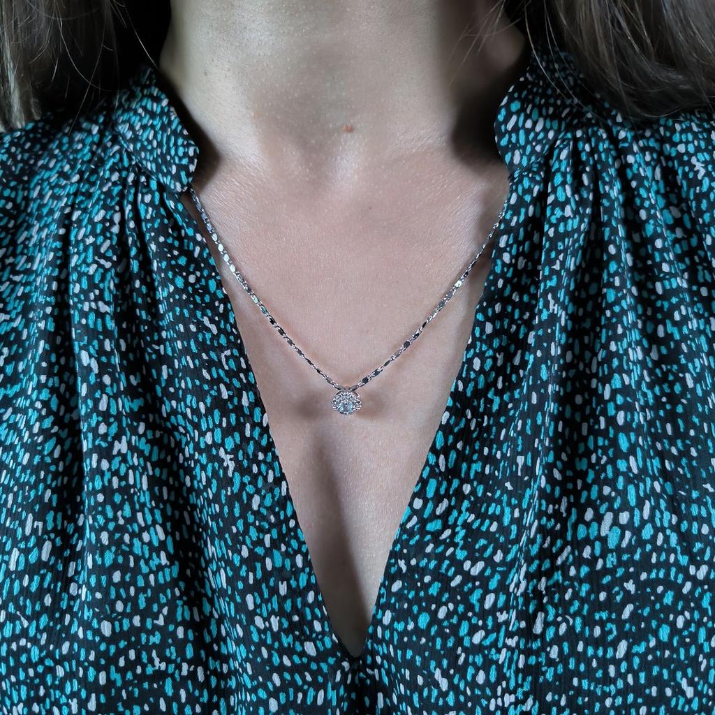 Серебряная подвеска с топазом 0.405ct (2191360)