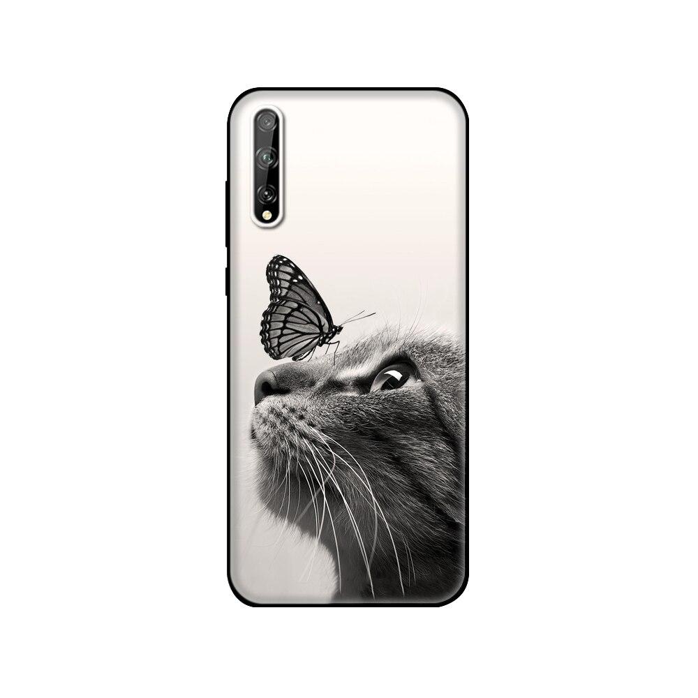 Für Huawei Y8P Hülle 6.3" Weiches Silikon Tpu Handyhülle Auf Huawei y8p 2020 Y 8P AQM-LX1 Rückseite huaweiy8p Bumper Funda schwarze tpu Hülle