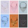 6 PCS Floral Head Kerchief Headband Chiffon Hair Bandanas Elastic Hair Band Scrunchies Boho Hair Scarf Hairbands Cute
