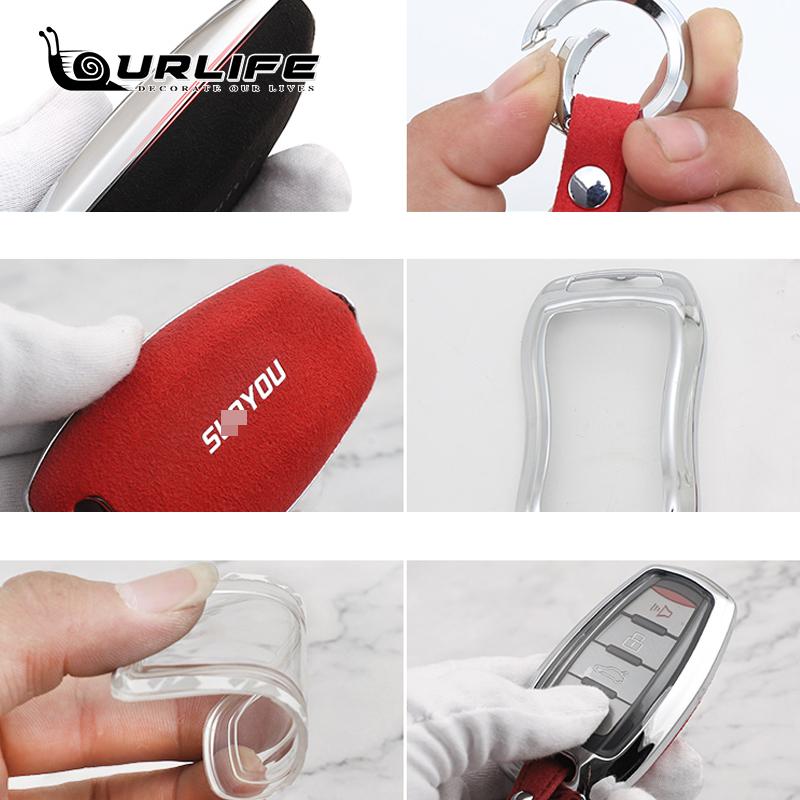New version key case cover keychain for Great Wall Haval H6 3TH  2022 2023 Car-covers Holder Shell