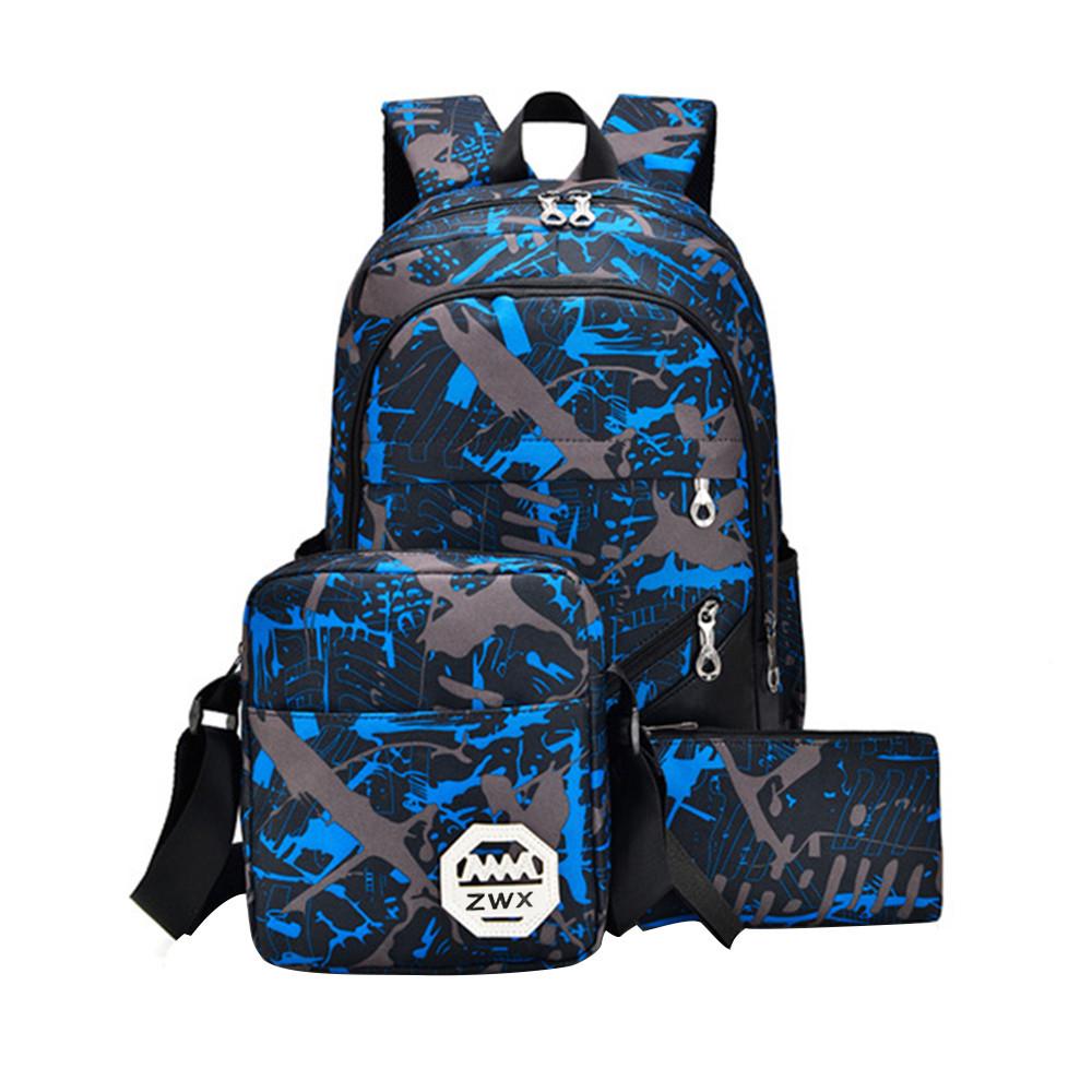 oxford fabric backpack синий