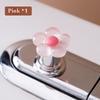 Flower Shaped Toilet Flush Handle Toilet Press Button Bathroom Accessories
