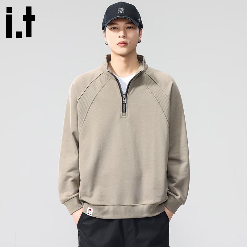 :CHOCOOLATEit Men s Heavyweight Half-Zip Stand Collar Sweatshirt 3XL