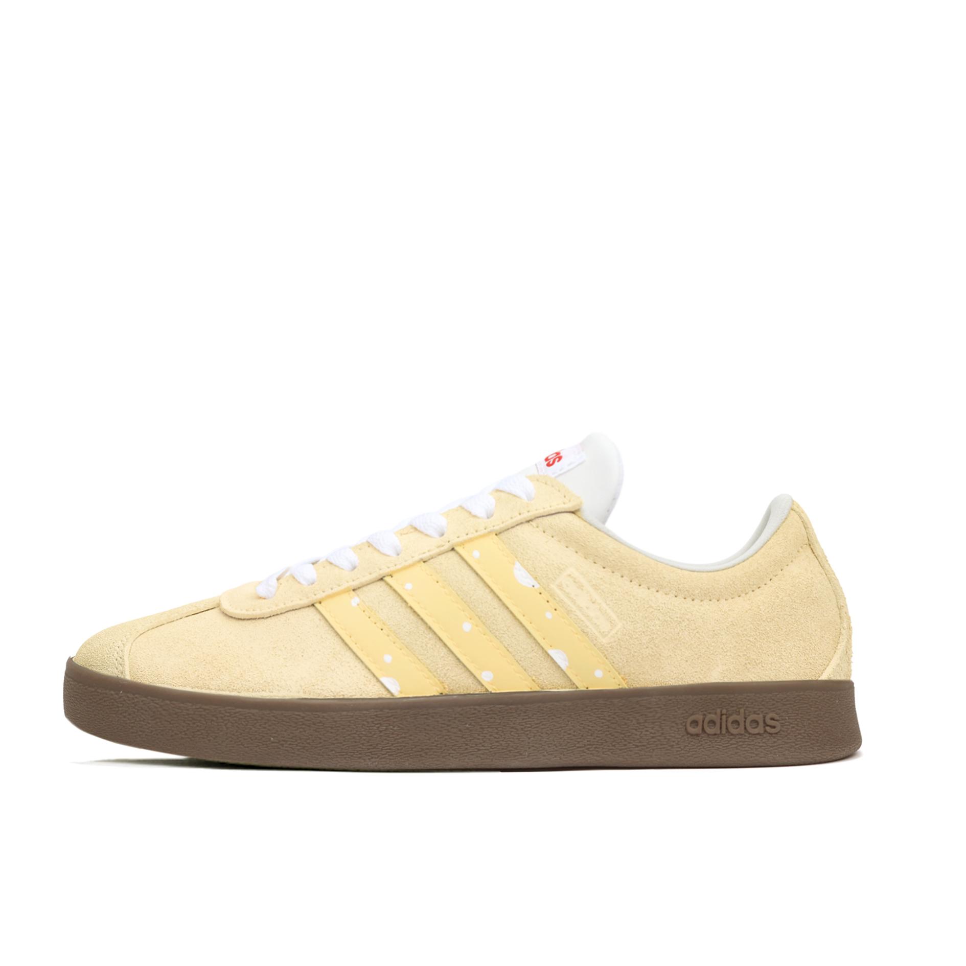 

Adidas VL COURT 2.0 Cheese Abrasion Resistant Lightweight Low top Skateboard Shoes Unisex Custard HQ1802(Team900-) 41⅓