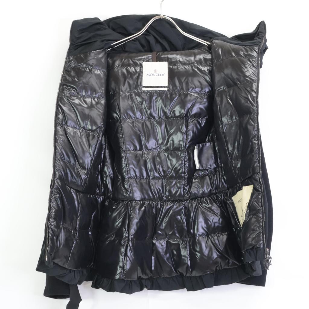 Moncler FER Premier Her Line Wool Switch Down Jacket 0 blackUsed