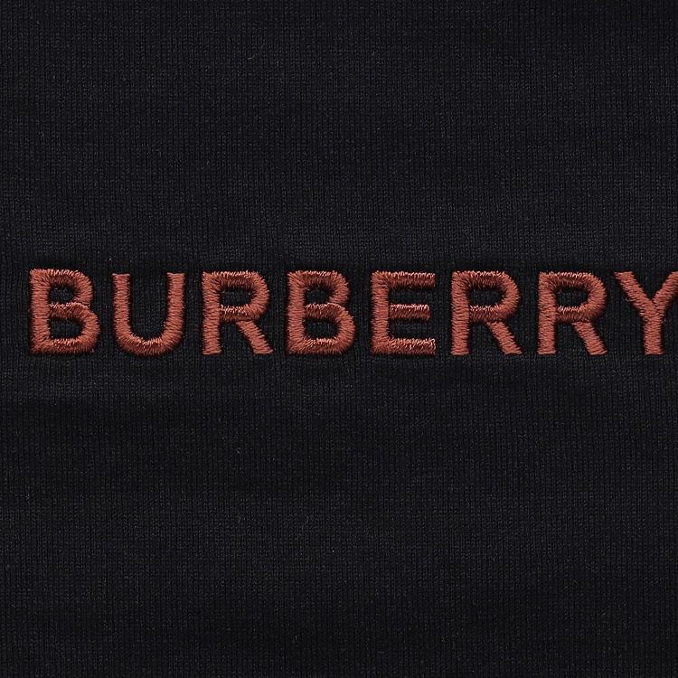 Burberry Topstitched Monogram Motif Cotton Oversized T Shirt 80575481