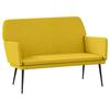 Yellow Velvet Bench 108 X 79 X 79 Cm
