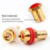 10Pcs RCA Female Socket CMC Connector Chassis Panel Mount Adapter Audio Amplifier Terminal Plug AV Speaker Plug DIY Wire Jack