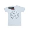 Marvel Womens/Ladies Avengers Assemble A Logo Outline Cotton Boyfriend T-Shirt