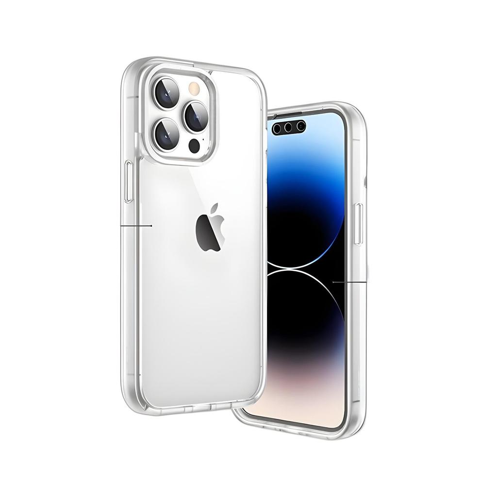 360° Transparent Dual-Sided Protective Case for iPhone 14 Pro Max, 15, 16