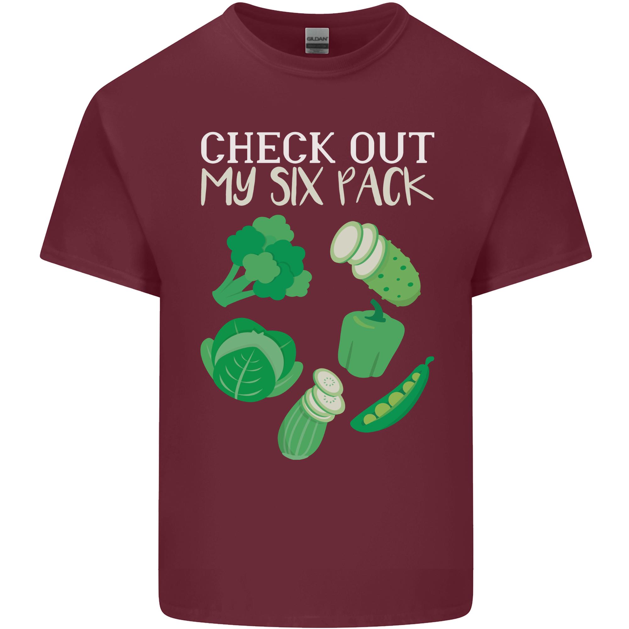 Vegan Six Pack Vegetarian Vegetables Unisexs Light Cotton TShirt S