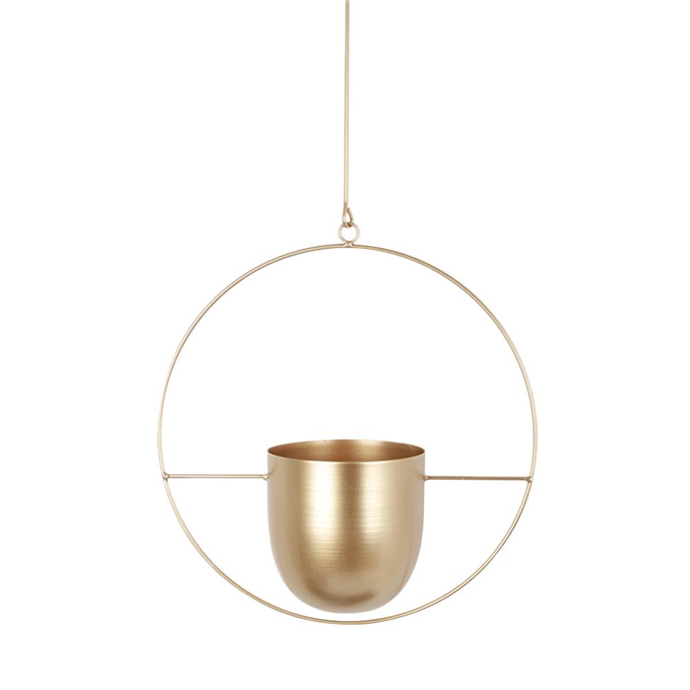 Nordic Metal Hanging Pot Plant Hanger Chain Wall Hanging Planter Basket Flower Pot Plant Holder Balcony Garden Home Decoration