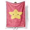 Star Pattern Flannel Throw Blanket Soft Cozy Fleece for Home Office Sofa and Car All Season Fun Gift 150x200cm