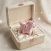 Korean Fashion Pink Unicorn Pegasus Keychain 3D Printed Cute Bag Charm Heart Clasp Backpack Pendant Women Keyring Gift for Girls