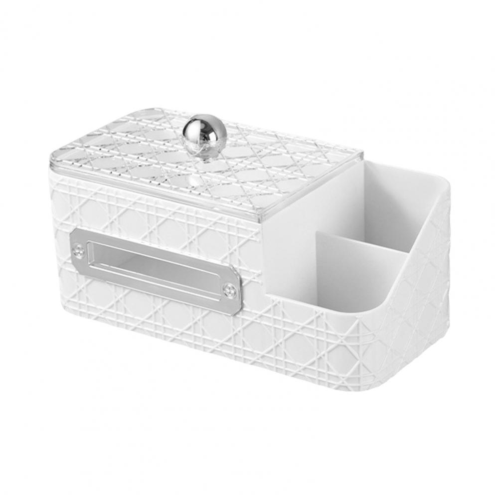 Quadratische Taschentuchbox Taschentuchbehälter Transparenter Taschentuchboxhalter mit Aufbewahrungsfach Deckel für Anti-Oxidation Feuchtigkeitsdicht