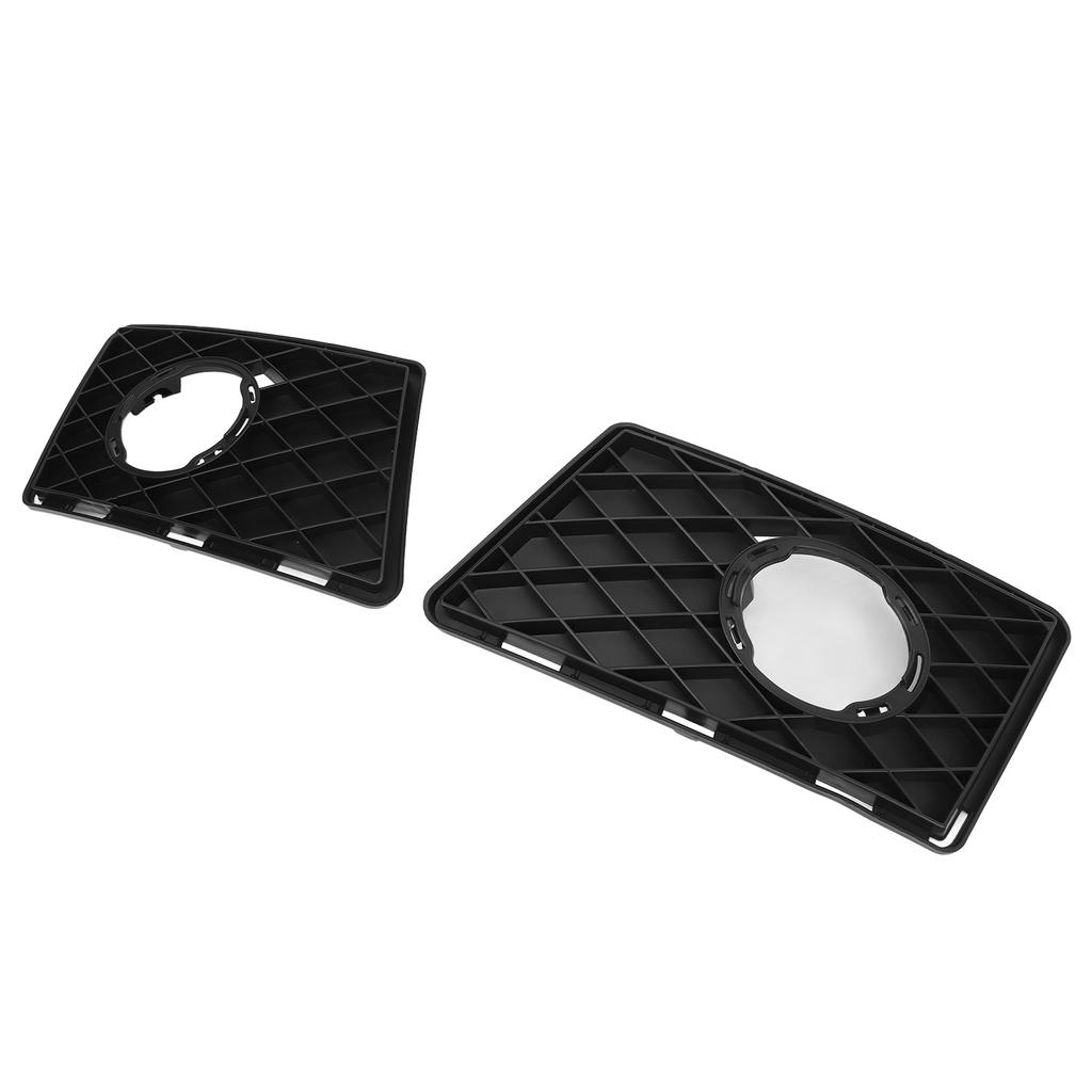 2pcs Fog Lamp Grille Cover Rugged Stylish Replacement For Benz GLK‑Class X204 Standard Pre‑Facelift 2008 To 2012