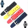 Neues Luxus Blau Rot Schwarz Gelb Silikon Gummi Uhrenarmband 22mm Glattes Loch Armband Passend für Breit-ling Avenger Superocean Uhr