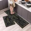 Anti Fatigue Kitchen Rugs, OneHouse plant Print Waterproof Non-Slip Thick Cushioned Kitchen Mat Heavy Duty Comfort Standing Mat for Kitchen