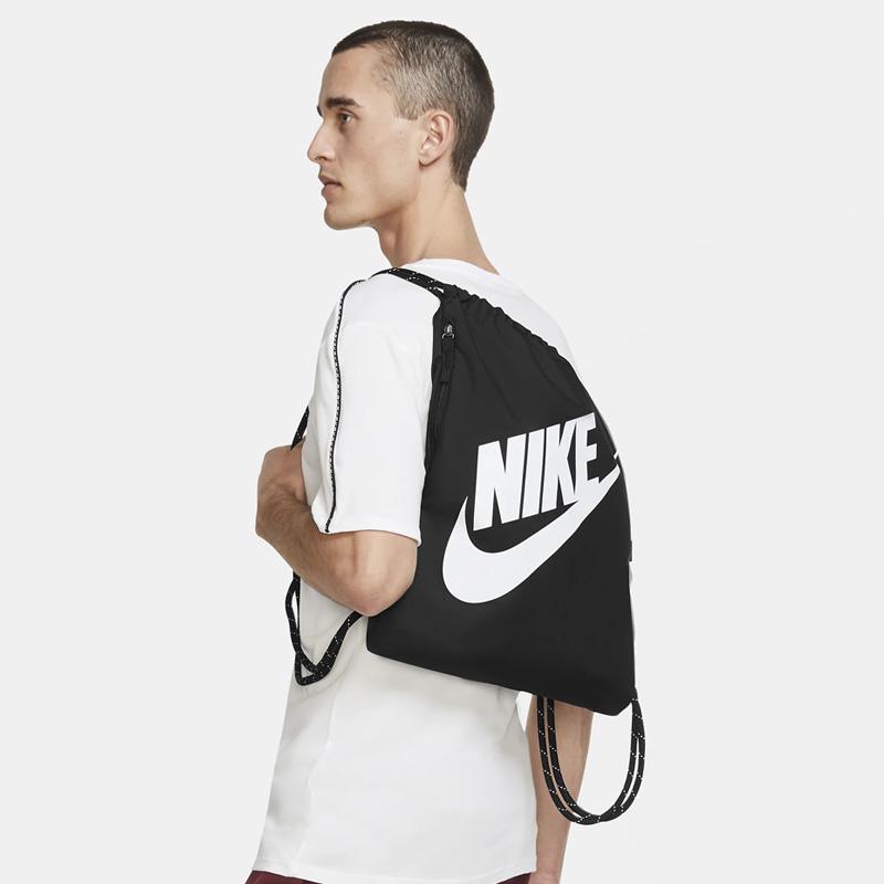 Nike Heritage Polyester Rucksack Regular Unisex Schwarz Casual