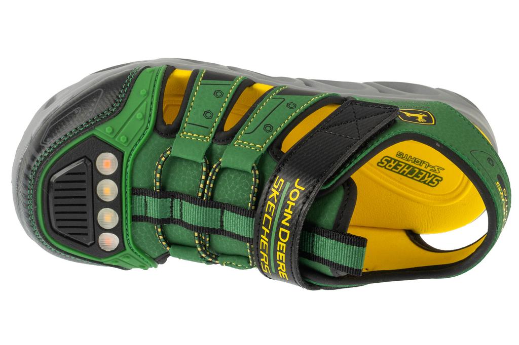 Skechers John Deere: Hypno-Splash - Traktor, für Jungen grüne Sandalen