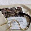 Women's Vintage Single Shoulder Bag Solid Color Casual Chain HandBag Versatile Messenger Bag Portable Square Bag