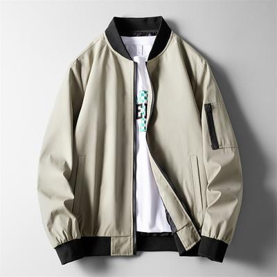 Men's Jacket Spring and Autumn Korean Version Casual Large Size Hooded Jacket Men's Top