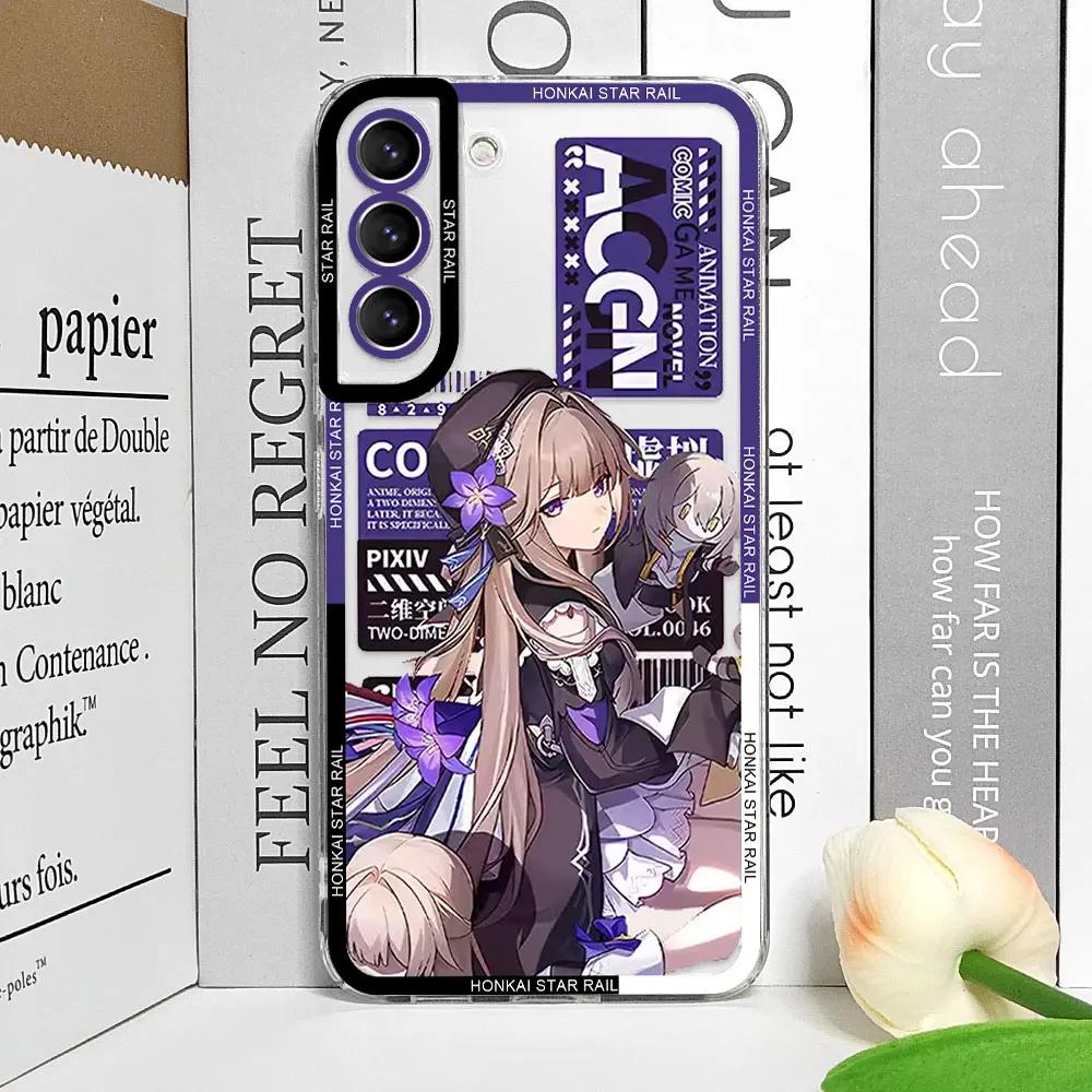 

Чехол для телефона Honkai Star Rail Клара Байлу для Samsung Galaxy S22 S21 S23 S24 S25 Ultra Plus FE Ударопрочные Мягкие Чехлы Прозрачные Fundas Samsung S25