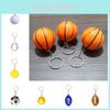 Popular Pu Basketball Keychain Foam Soccer Kids Sports Toy Decoration Pendant Activity Novelty Gift