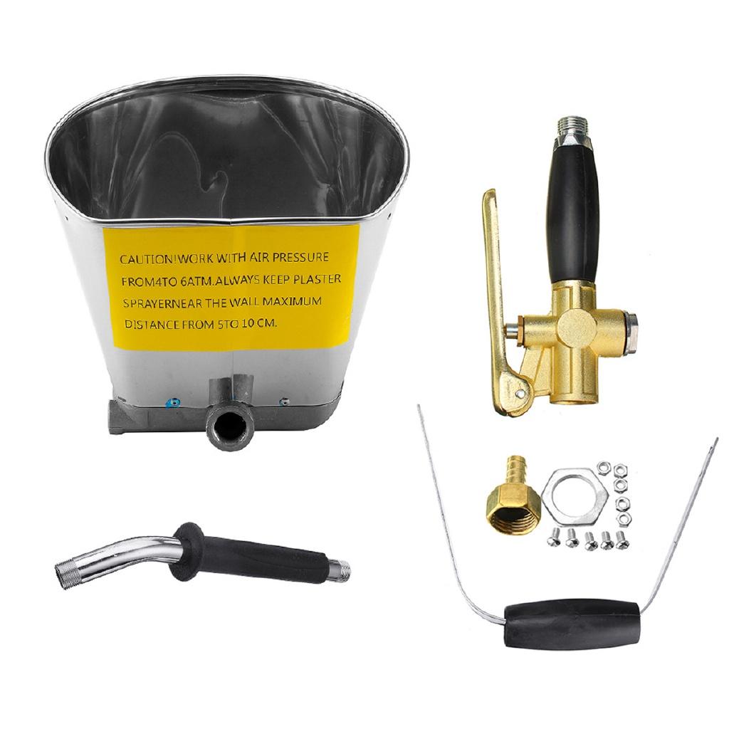 Mortar Cement Spray Guns with Bucket Wall Sprayer Plaster Sprayer Cement Spray Guns Concrete Plaster