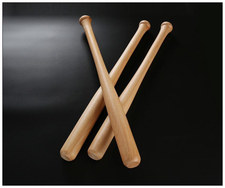 Kij baseballowy i softballowy z litego drewna bukowego: Pogrubione do użytku w nagłych wypadkach