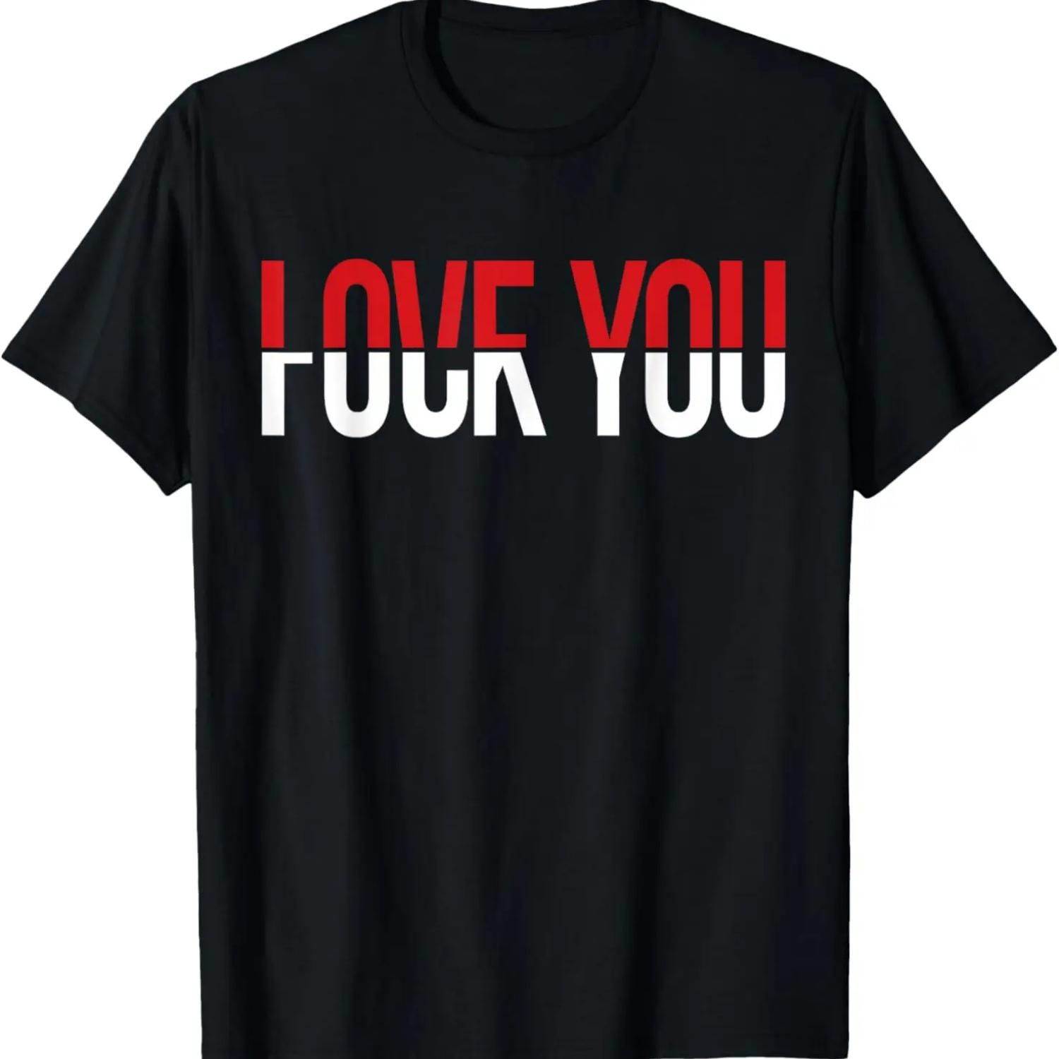 Люблю тебя, пошел ты, смешная футболка с мемом S