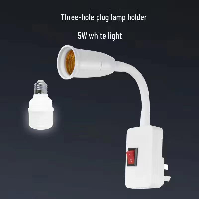 LED Superhelle Energiesparende Einsteck-Nachtleuchte mit Schalter - Schlafzimmer Wand-/Nachttischlampe