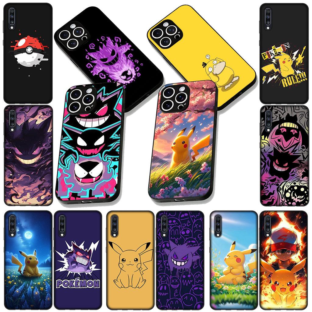 Soft Cover for Samsung Galaxy S25 S24 S23 FE Plus Ultra S7 Edge A16 A15 5G s25+ Coque Phone Case P-Pokemons GO Gengar P-Pikachus