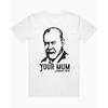 Psicologia Sigmund Freud Tua Mamma Maglietta Vintage Unisex Donna Streetwear Top Casual Maglietta Comica Divertente