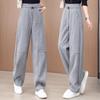 Women's Yellow Straight-Leg Sporty Casual Sweatpants - Spring/Autumn 2025 Collection