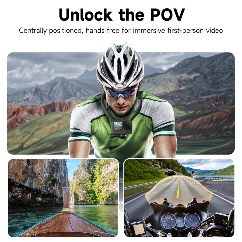 POV Neck Hold Mount Chest Mount for 11 10 9 8 7 6 5 Insta360 Action Silicone Action Camera Accessories