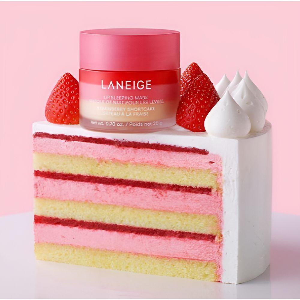 LANEIGE Lip Sleeping Mask EX Strawberry Shortcake 20g Overnight Lip Care Moisturizing Lip Mask