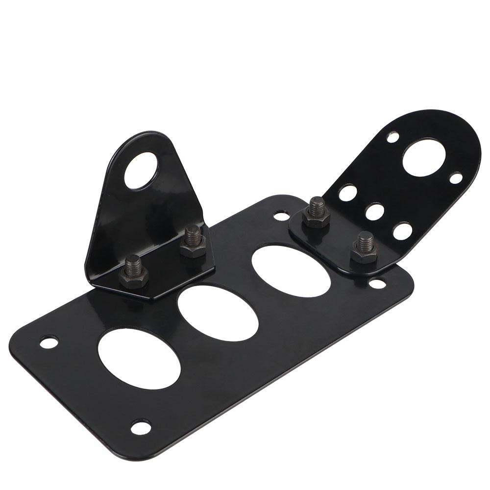 Hintere Kennzeichenhalterung, seitlich montierte Rücklichter, Motorrad-Blinkerhalterung für Harley 883, universelles Metall, schwarz