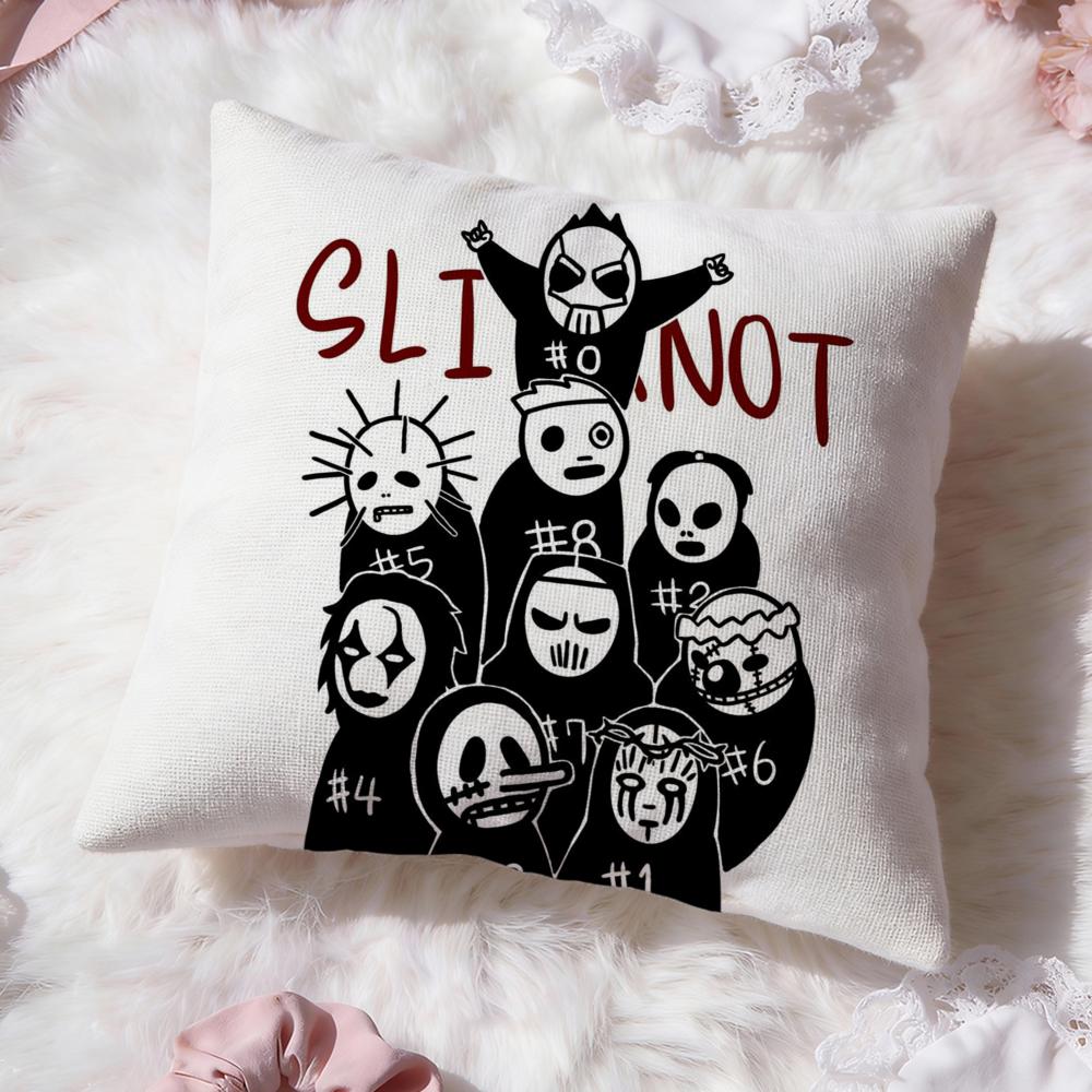 Band S-SlipknotS Potah na polštář Prémiový komfort Oboustranný potah na polštář - Dvoustranný design pro jakoukoli místnost a interiér auta