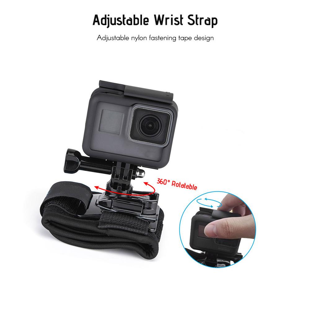 360 Degree Rotatable Wrist Strap Arm Mount Band Holder for Cycle Motorcycling Mount Outdoor Activities for GoPro Hero