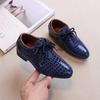 Children's Leather Shoes Pointed Toe Versatile Boys School Formal Performance Shoes Fashion Non-slip Kids Causal Uniform Flats