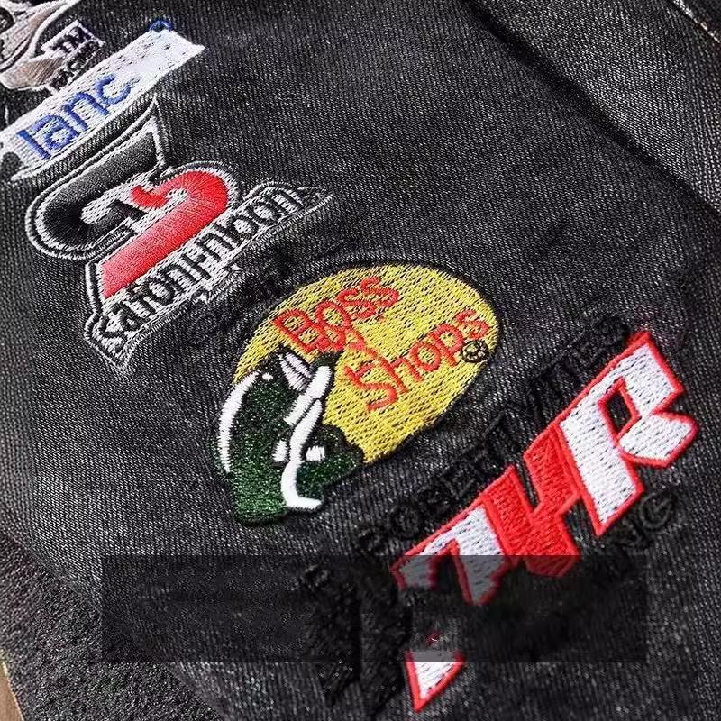 Men's Trendy Ripped Denim Jacket: European & American Street Style, Loose Fit for Teens, Ideal for Spring & Autumn