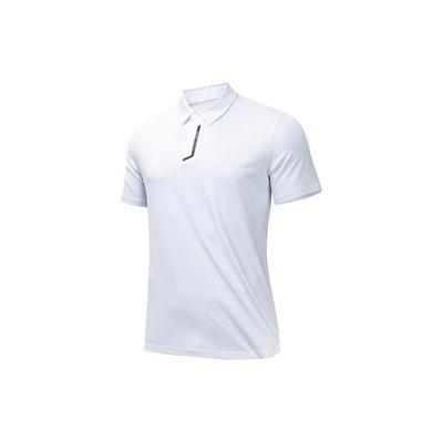 Pure Color Pullover Sports Polo Shirt Men Tops Pure-White 152427154-1