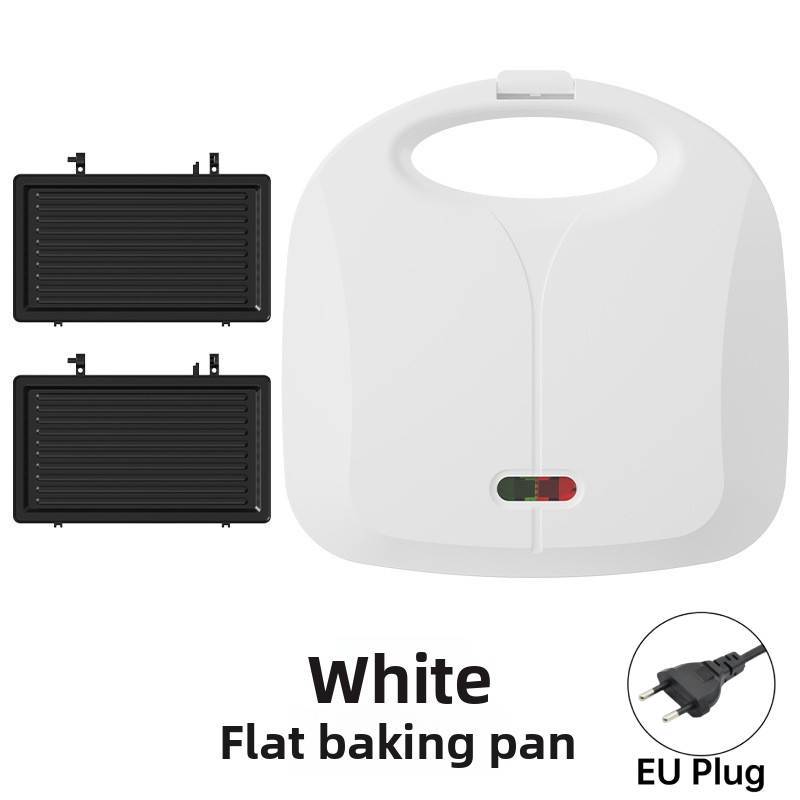 

Sandwich Maker Home Use With Nonstick Surface For Breakfast And Snack Preparation White EU