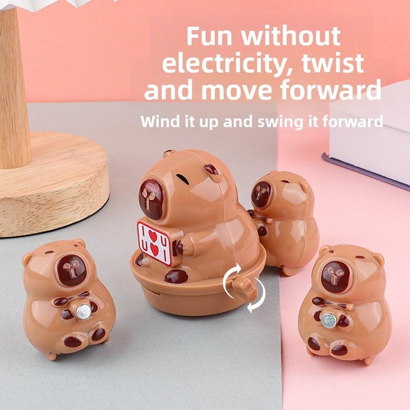 Capybara Clockwork Magnetic Toy With Pullalong Car For Toddler Play And Brain Development