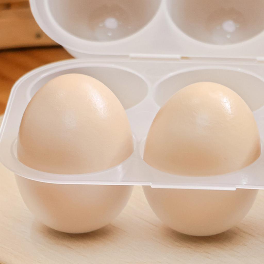 Dustproof 6Grid Eggs Boxes with Lid Keep Your Eggs Freshes Clean Eggs Storage Container Transparent Eggs Holder Home Use