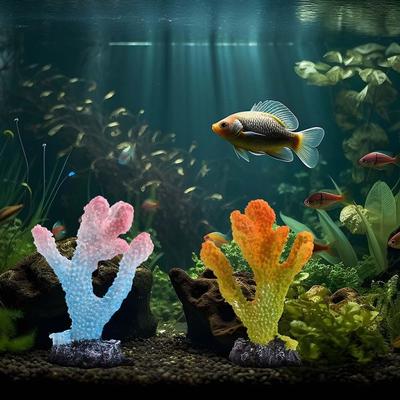 Artificial Resin Coral Reef Aquarium Ornaments Landscaping Fish Tank Decor Home Fish Tank Aquarium Accessories