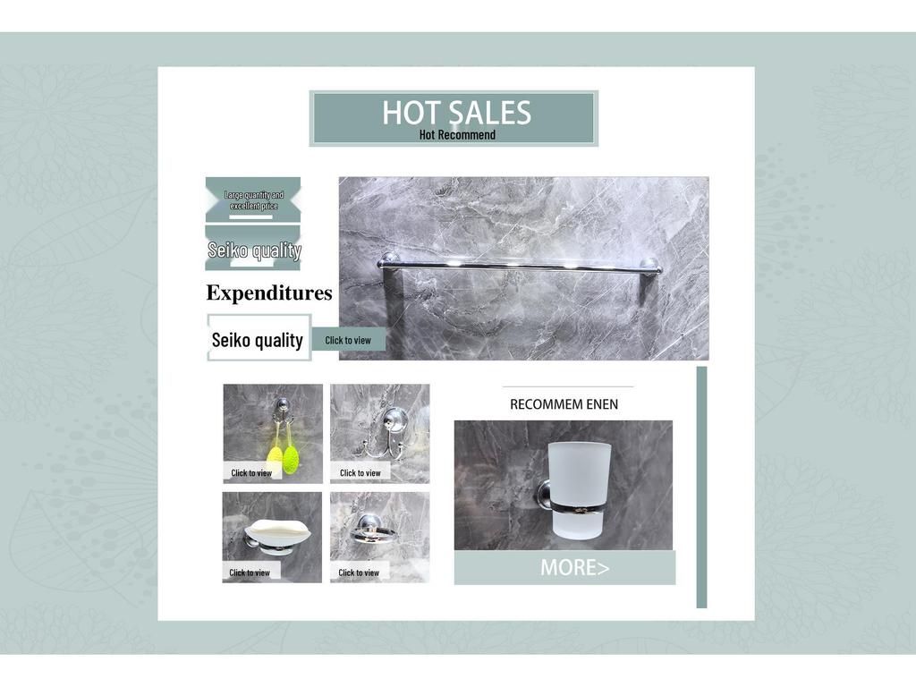 Zinc Alloy Multi-Hook Wall-Mounted Coat and Towel Rack for Kitchen and Bathroom
